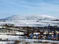 Brown Wardle hill from Cowm Reservoir