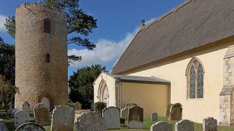 St. Andrew's Church, Bramfield in Suffolk<