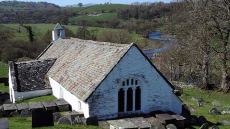 Llangar Church - Dee Valley, Denbighshire (OS Grid Ref.  SJ063424 Nearest Post Code  LL21 0HW)