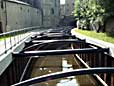 Reinforced girders support the canal channel