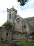 The Abbey Church, rose window and Abbey ruins