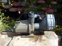 Lotus pump fitted with a Rotorflush filter