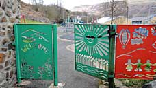 Aberfan children's play area, once the home of Aberfan's school